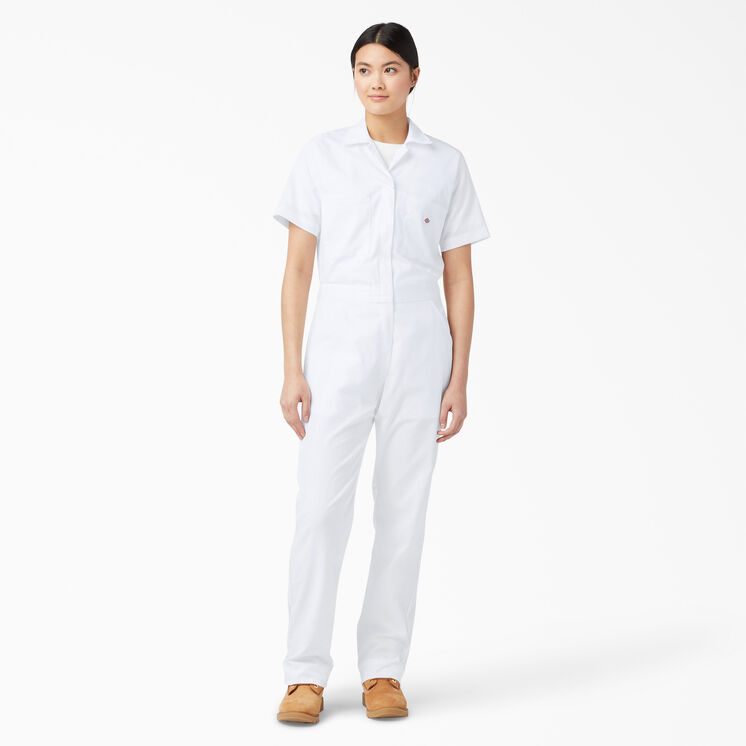 Women&#39;s Cooling Short Sleeve Coveralls - White &#40;WH&#41;