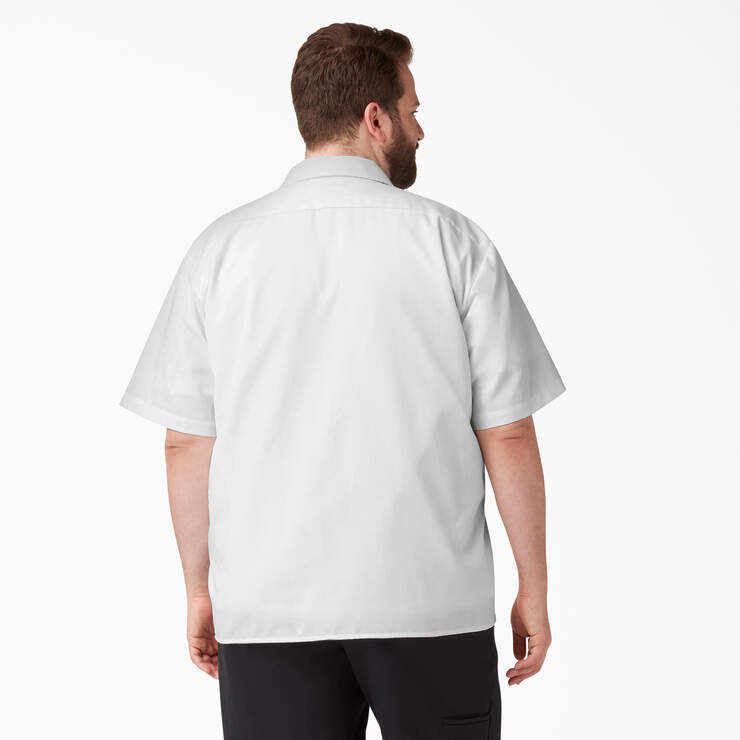 Short Sleeve Work Shirt - White (WH) image number 6