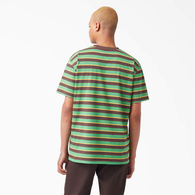 Vincent Alvarez Striped T-Shirt - Leaf Green Stripe (GSL) image number 2