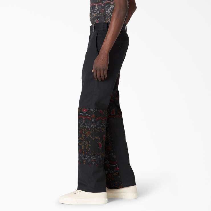 Pantalon à appliqués Reworked - Rinsed Black Bandana (R1B) numéro de l’image 3