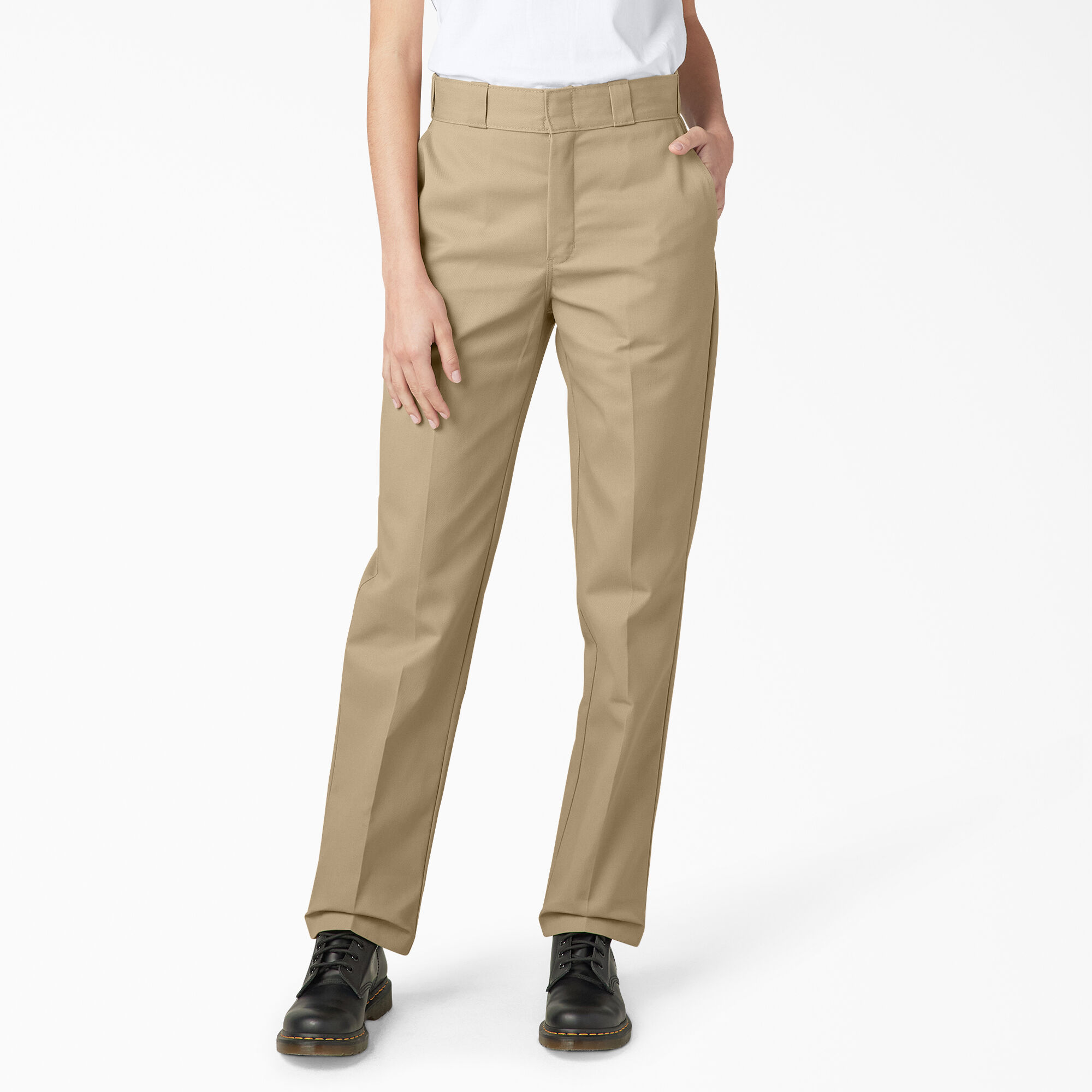 Genuine dickies women's relaxed straight twill pants cheap