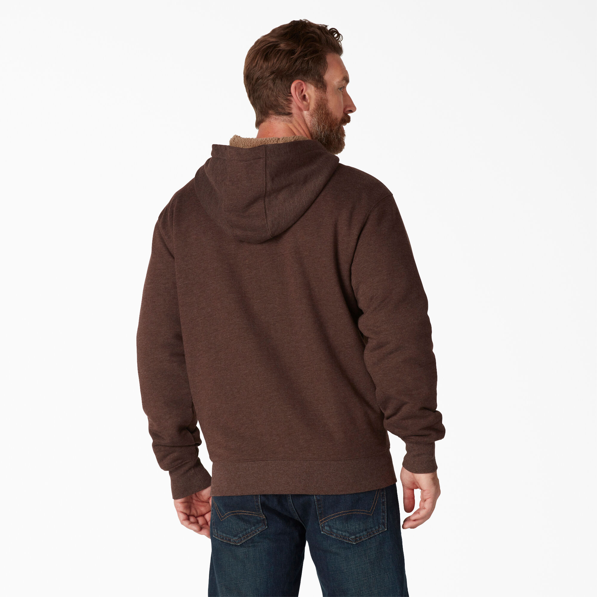 Black sherpa lined hoodie shop