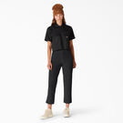 Pantalon court en velours c&ocirc;tel&eacute; de coupe standard pour femmes - Black &#40;BKX&#41;