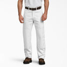 Relaxed Fit Double Knee Carpenter Painter&#39;s Pants - White &#40;WH&#41;