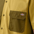 Chemise de travail &agrave; manches courtes en serg&eacute; - Rinsed Military/Moss Green &#40;R2G&#41;