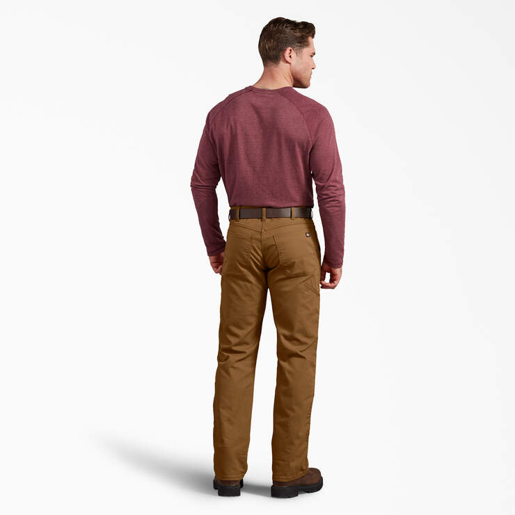 Regular Fit Duck Double Knee Pants - Stonewashed Brown Duck (SBD) image number 5