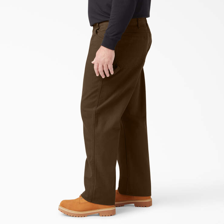 Relaxed Fit Heavyweight Duck Carpenter Pants - Rinsed Timber Brown (RTB) image number 5