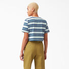 T-shirt court ray&eacute; pour femmes - Cobalt Stripe &#40;C2S&#41;