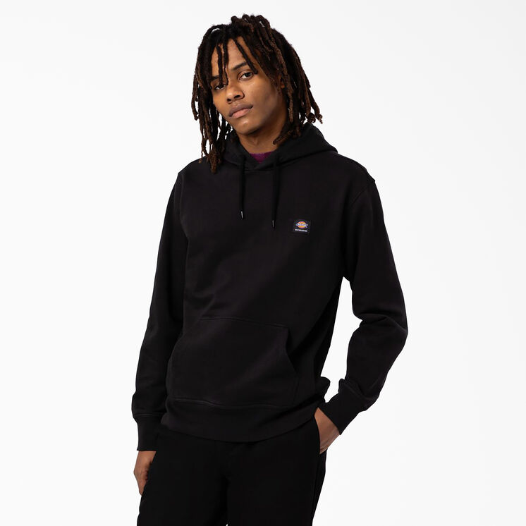 Chandail &agrave; capuchon de coupe d&eacute;contract&eacute;e avec logo skateboard Dickies sur la poitrine - Black &#40;KBK&#41;