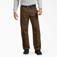 Pantalon menuisier de coupe décontractée en coutil brossé - Rinsed Timber Brown (RTB)