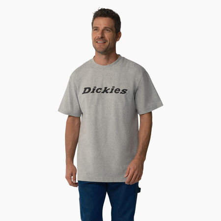 T-shirt imprim&eacute; &agrave; manches courtes avec logotype - Heather Gray &#40;HG&#41;