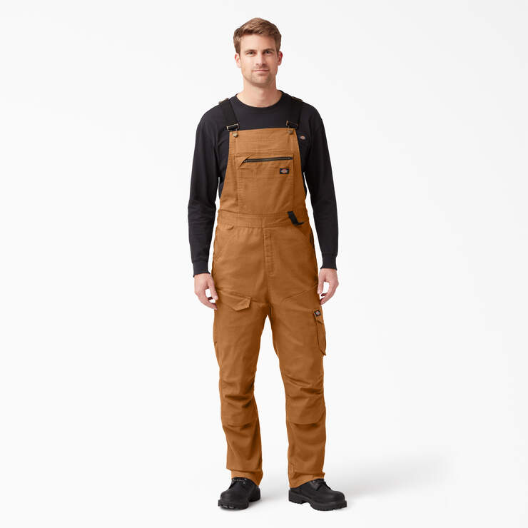 Temp-iQ® 365 Tech Duck Bib Overalls - Rinsed Brown Duck (RBD) image number 1
