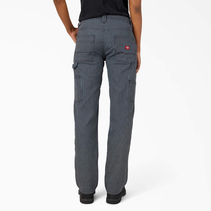 Pantalon menuisier de coupe décontractée à rayures hickory FLEX pour femmes - Rinsed Hickory Stripe (RHS) numéro de l’image 2