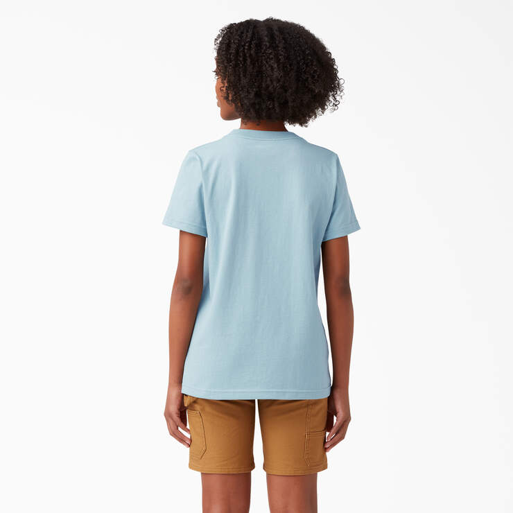 Women's Heavyweight Short Sleeve Pocket T-Shirt - Dockside Blue (DU1) image number 2