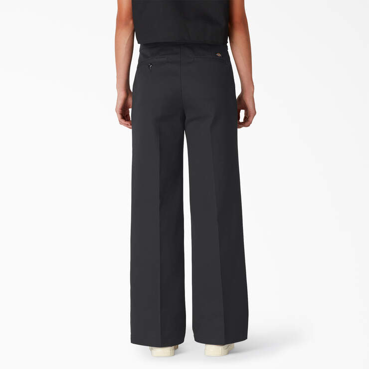 Pantalon de travail de coupe standard à jambe large pour femmes - Stonewashed Black (SBK) numéro de l’image 2