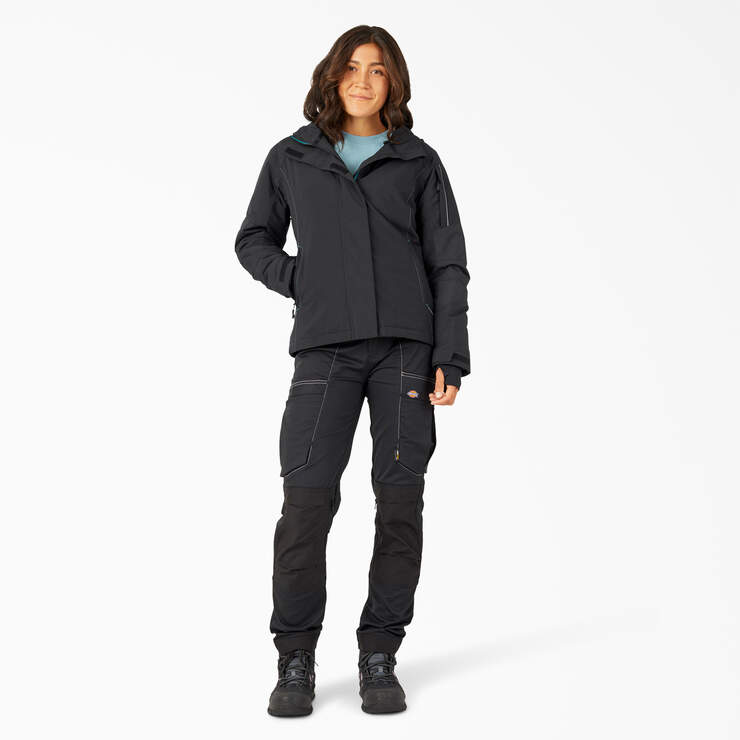 Women's Performance Workwear Waterproof Insulated Jacket - Black (BK) image number 3