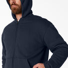 High Pile Fleece Lined Full Zip Hoodie - Dark Navy &#40;DN&#41;