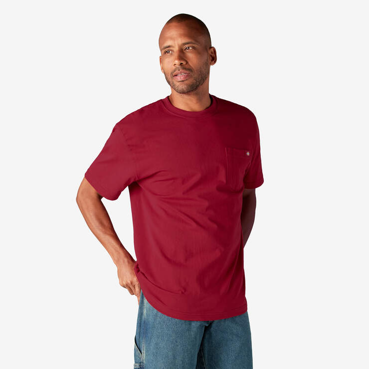 T-shirt épais à manches courtes et à poche - English Red (ER) numéro de l’image 4
