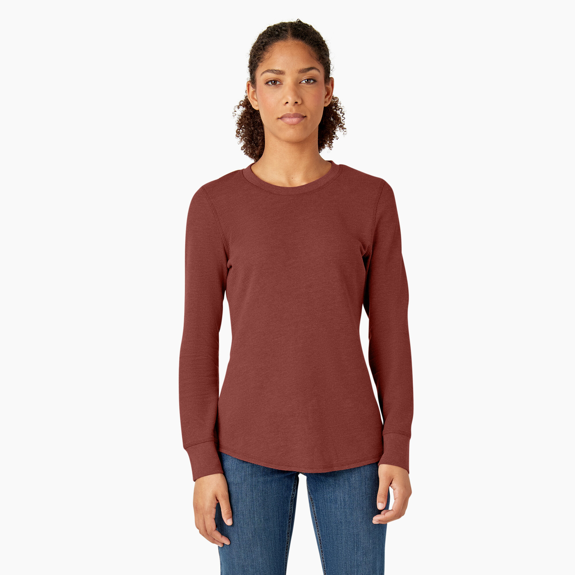 Women's scoop neck thermal top cheap