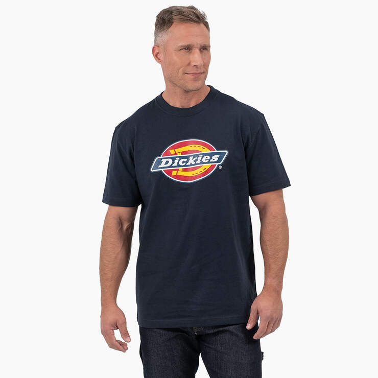 T-shirt imprimé avec logo tricolore à manches courtes - Dark Navy (DN) numéro de l’image 1