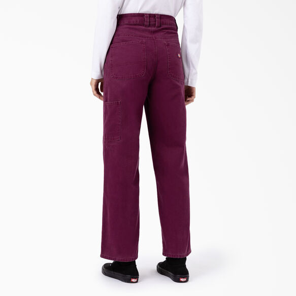 Pantalon en coutil de coupe standard pour femmes - Stonewashed Grape Wine &#40;SRW&#41;