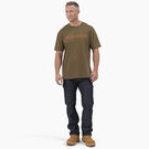 T-shirt imprim&eacute; &agrave; manches courtes avec logotype - Dark Olive &#40;DV9&#41;