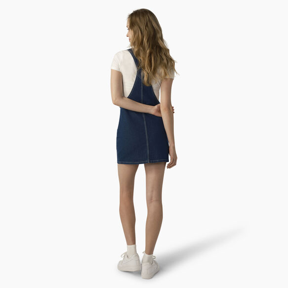 Robe salopette en denim pour femmes - Stonewashed Indigo Blue &#40;SNB&#41;