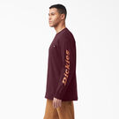 Logo Graphic Long Sleeve Pocket T-Shirt - Burgundy &#40;BY&#41;