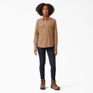 Women&rsquo;s Long Sleeve Roll-Tab Work Shirt - Nutmeg Yarn Dye &#40;NSD&#41;