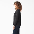 Haut Henley &eacute;pais pour femmes - Black &#40;KBK&#41;