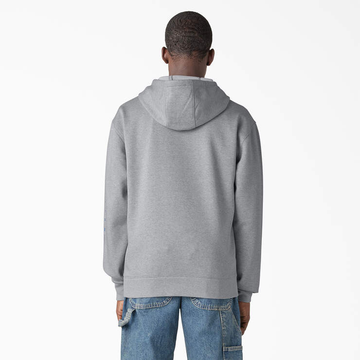 Water Repellent Workwear Graphic Hoodie - Heather Gray (HG) image number 2