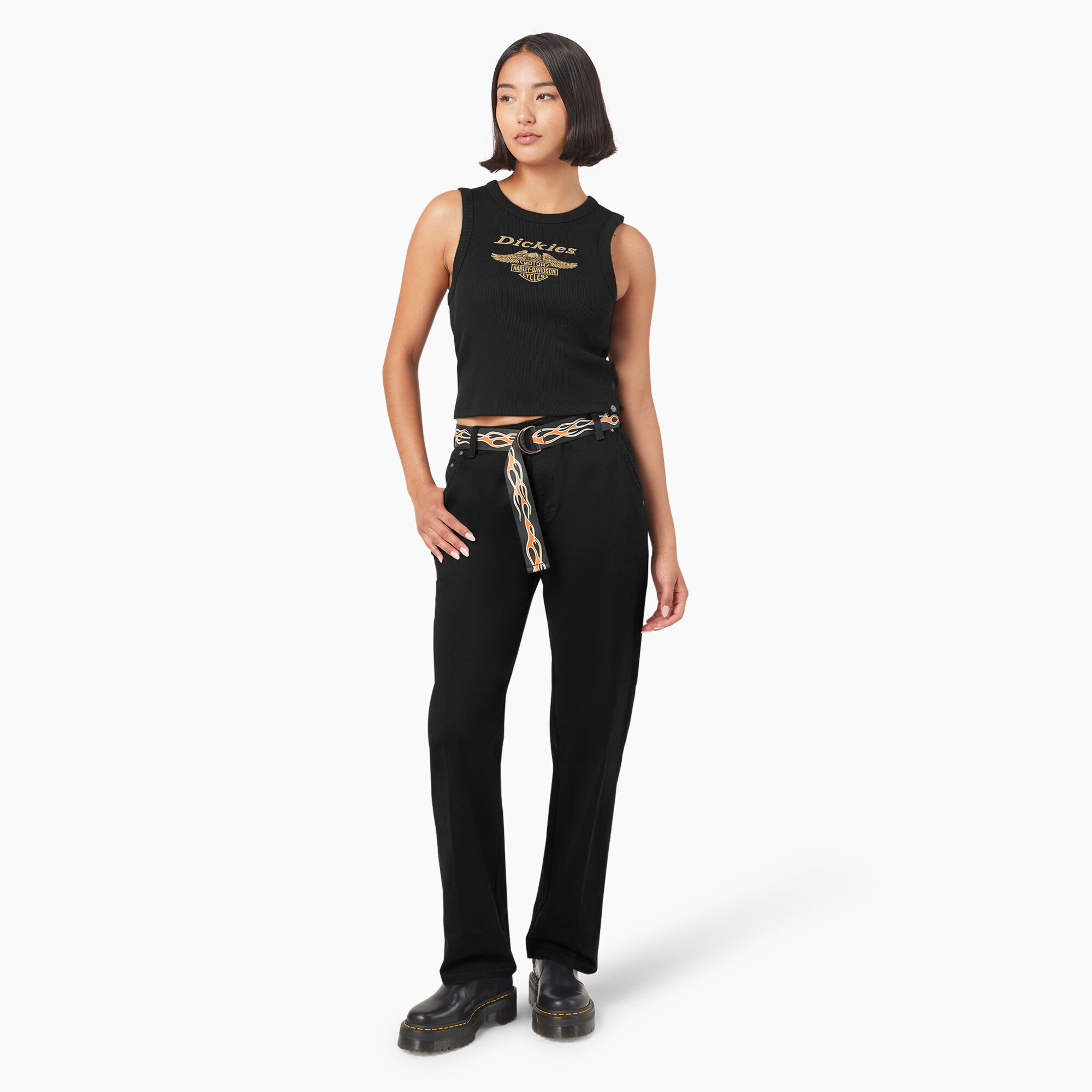 Dickies x Harley-Davidson Women's Carpenter Pants with Belt