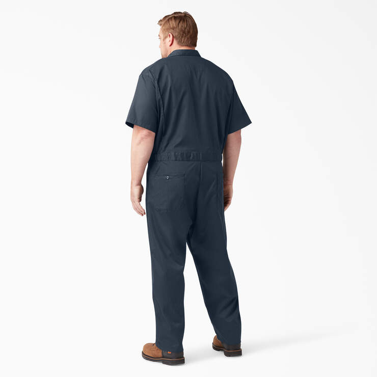 FLEX Short Sleeve Coveralls - Dark Navy (DN) image number 5