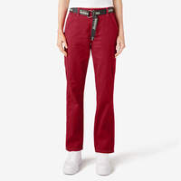 Women's Relaxed Fit Carpenter Pants - English Red (ER)