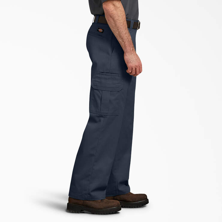 FLEX Relaxed Fit Cargo Pants - Dark Navy (DN) image number 3