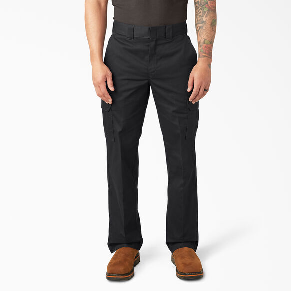 Relaxed Fit Cargo Work Pants - Black &#40;BK&#41;