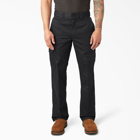 Pantalon de travail cargo de coupe d&eacute;contract&eacute;e - Black &#40;BK&#41;