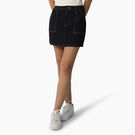 Jupe menuisier &agrave; taille haute pour femmes - Black &#40;BKX&#41;