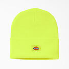 Tuque longue en tricot &agrave; revers - Neon Yellow &#40;EW&#41;