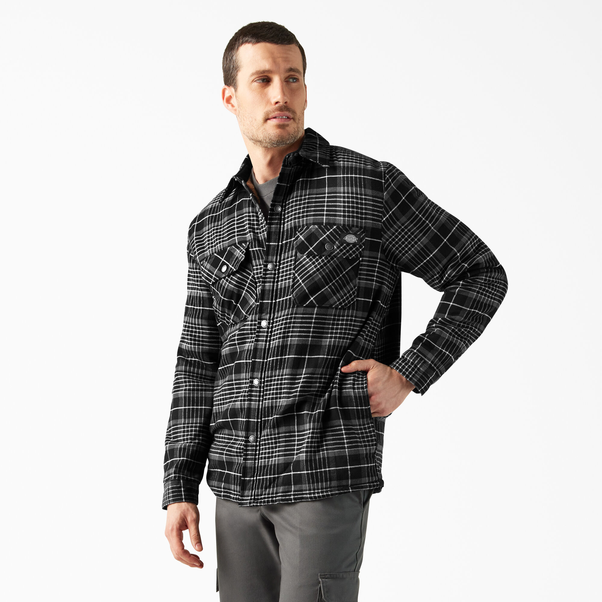 Men s Water Repellent Fleece Lined Flannel Shirt Jacket Dickies Canada