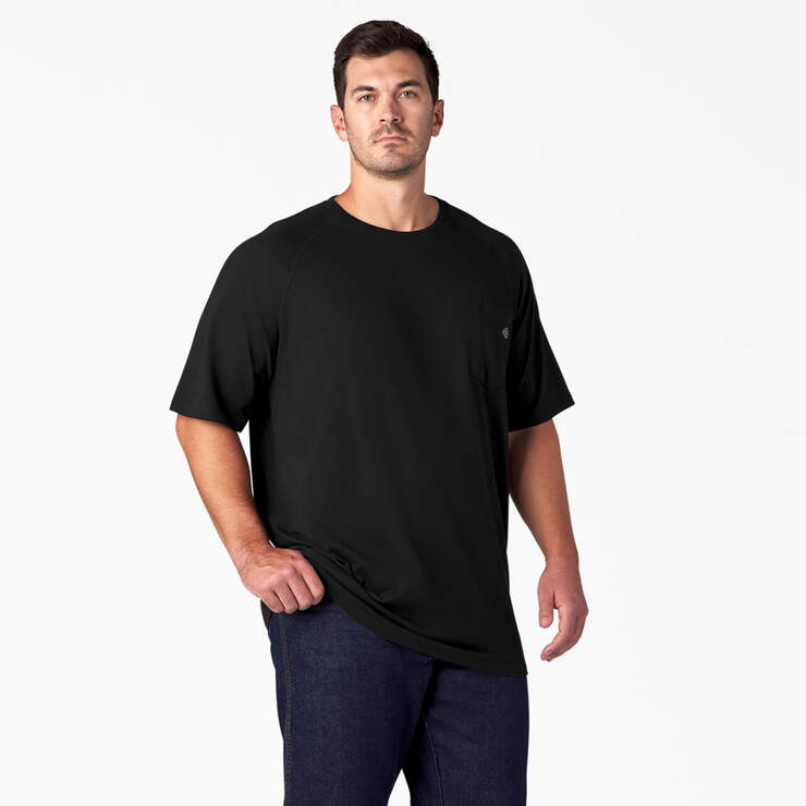 T-shirt rafraîchissant à manches courtes et à poche - Black (BK) numéro de l’image 7