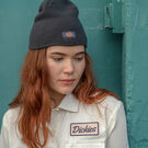 Women&#39;s Embroidered Patch Cropped Work Shirt - Rinsed Cloud &#40;R2C&#41;