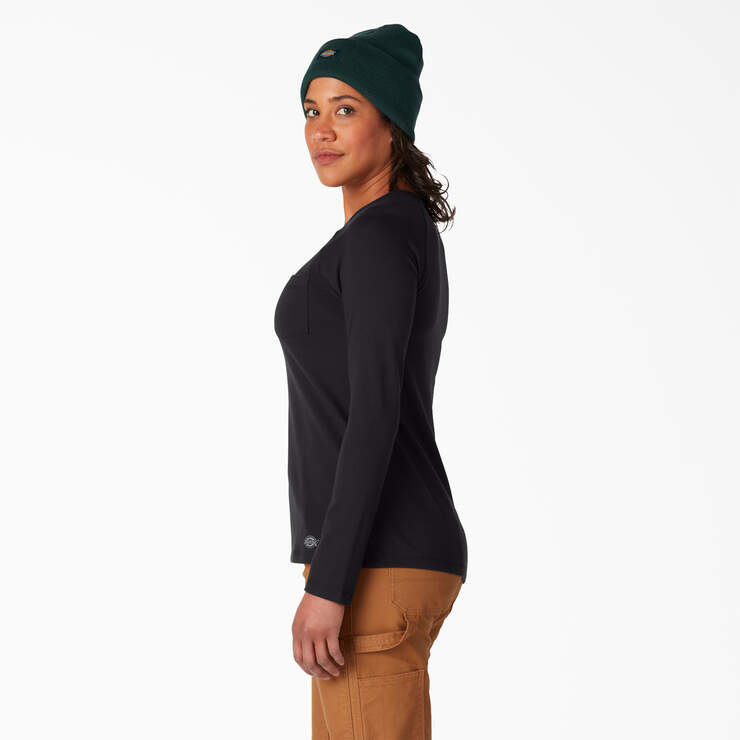T-shirt fraîcheur à manches longues pour femmes - Black (KBK) numéro de l’image 3