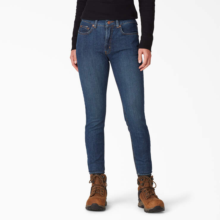 Jeans de coupe étroite Forme parfaite pour femmes - Stonewashed Indigo Blue (SNB) numéro de l’image 1