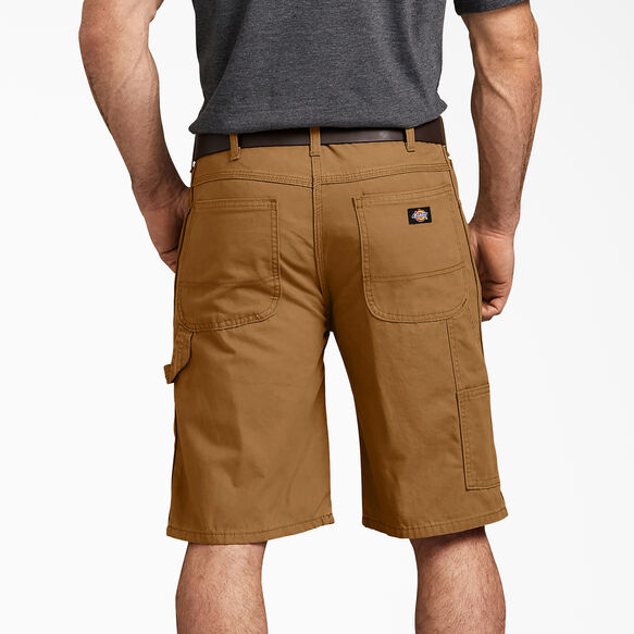 Relaxed Fit Duck Carpenter Shorts, 11&quot; - Rinsed Brown Duck &#40;RBD&#41;