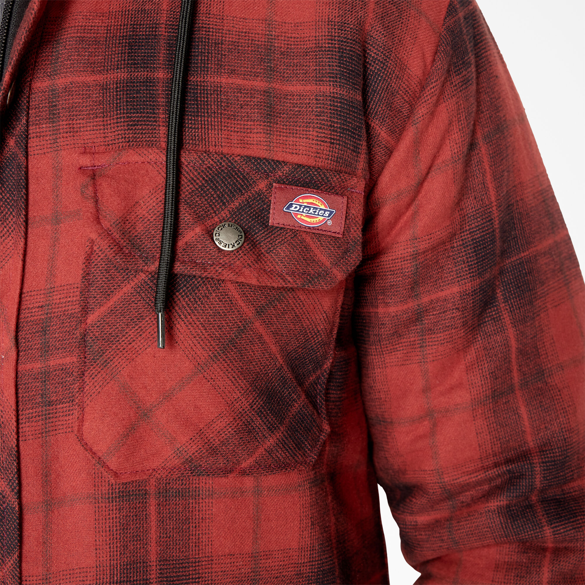 Dickies 2024 hooded flannel