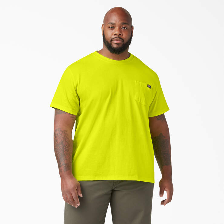 T-shirt épais à manches courtes de couleur fluo - Bright Yellow (BWD) numéro de l’image 4