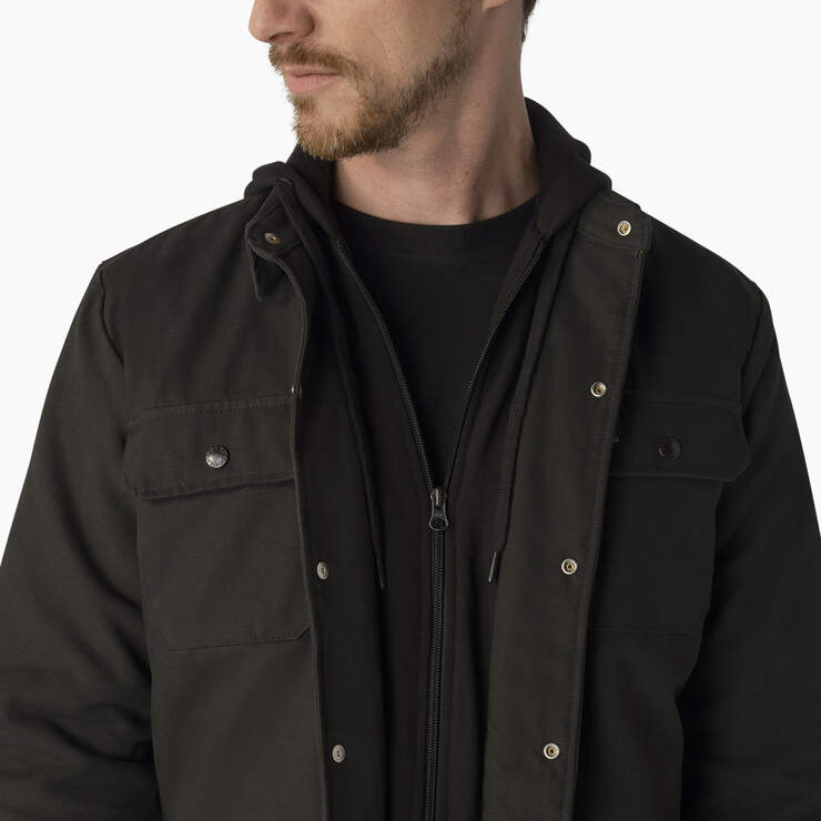 Veste-chandail à capuchon en coutil de skateboard Dickies de coupe standard - Black (BK) numéro de l’image 7