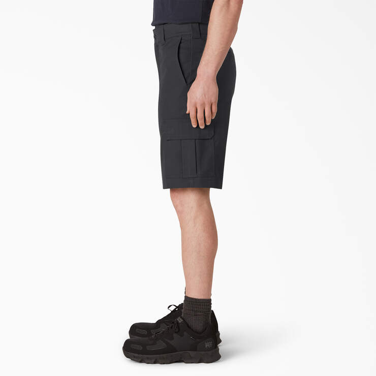 FLEX Cooling Active Waist Regular Fit Cargo Shorts, 11" - Black (BK) image number 3