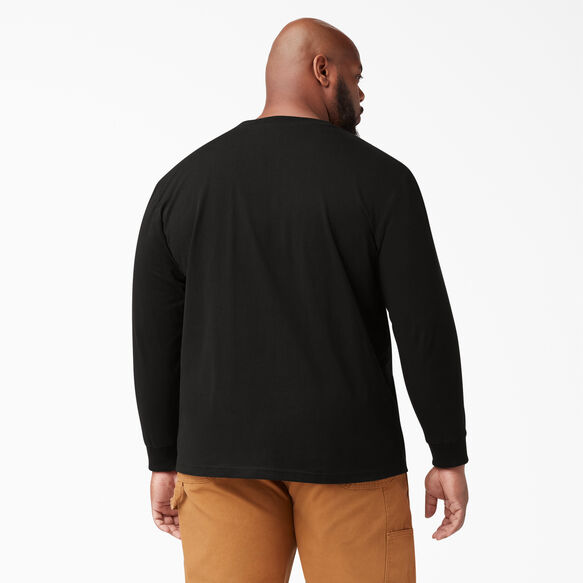 Long Sleeve Heavyweight Crew Neck T-Shirt - Black &#40;BK&#41;